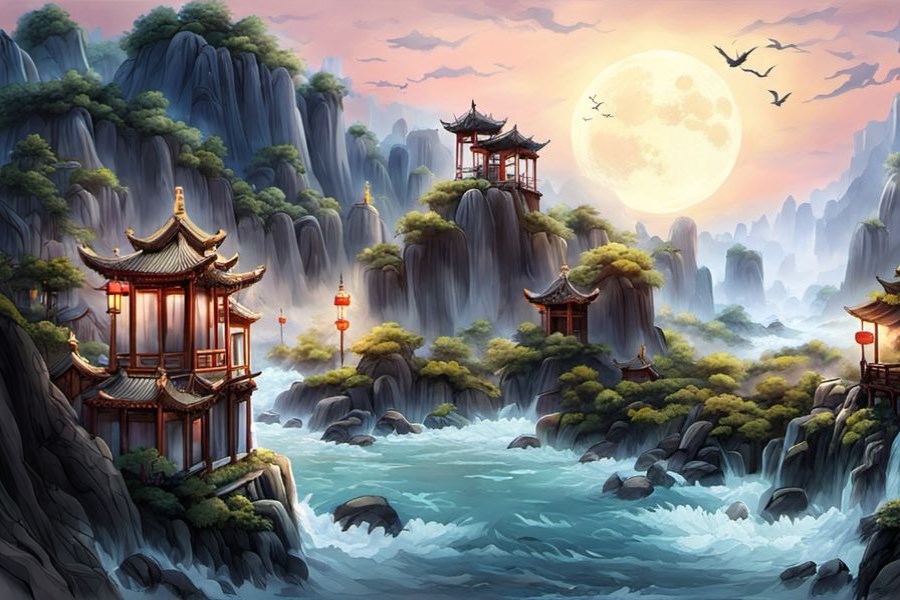 苹果树上结满苹果