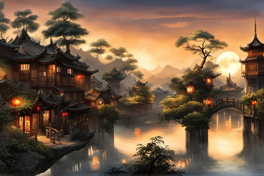 上学的情景