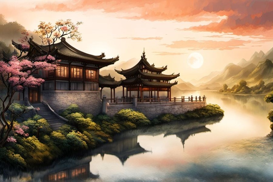 在悬崖峭壁上行走