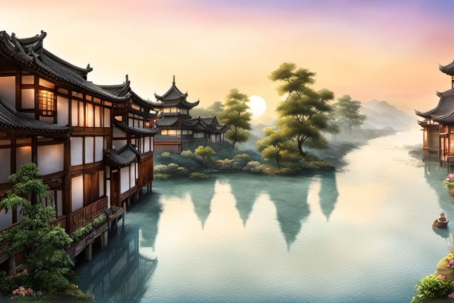 房子被水冲塌