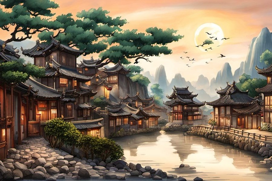 房顶塌了一块