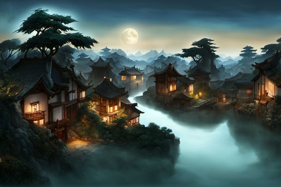 在树上摘果子吃
