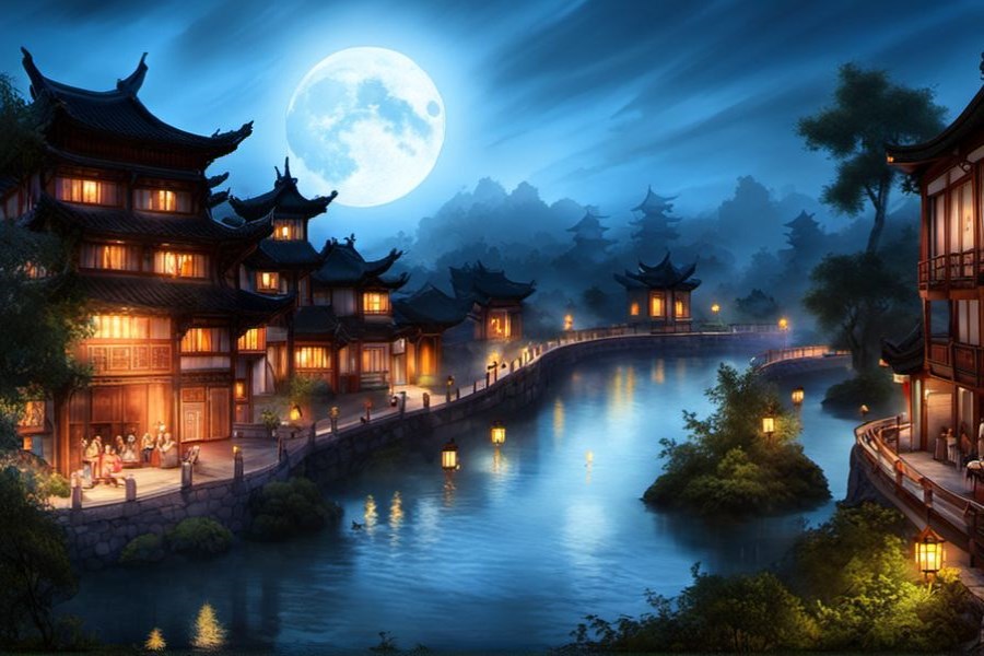 核桃树上结满了核桃