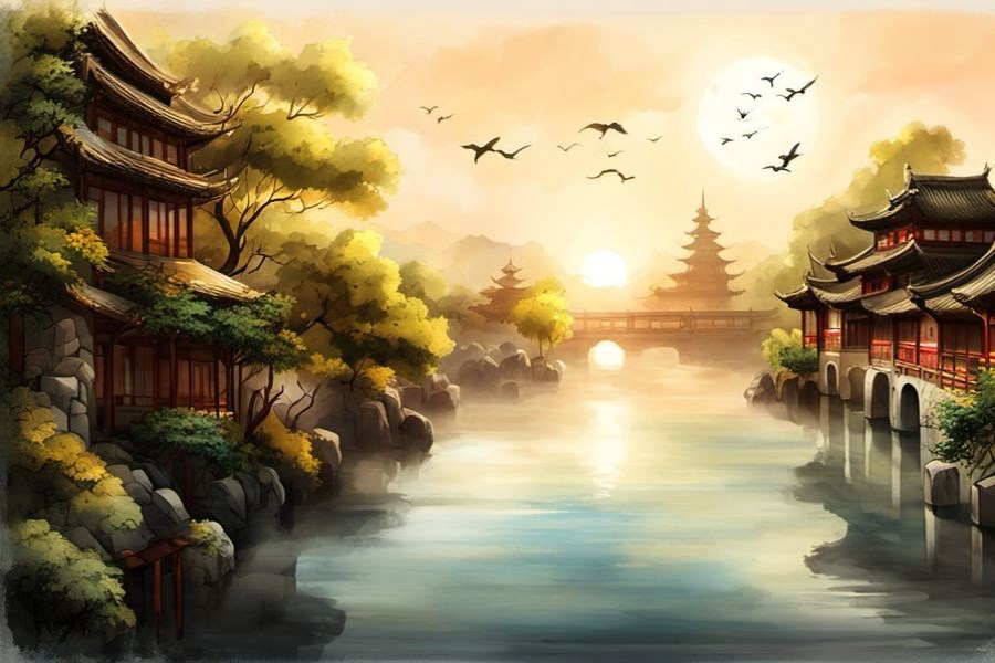 穿一身白衣服