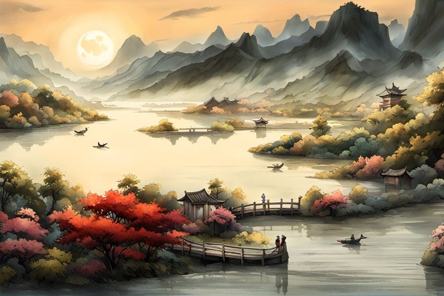 河水很浑浊