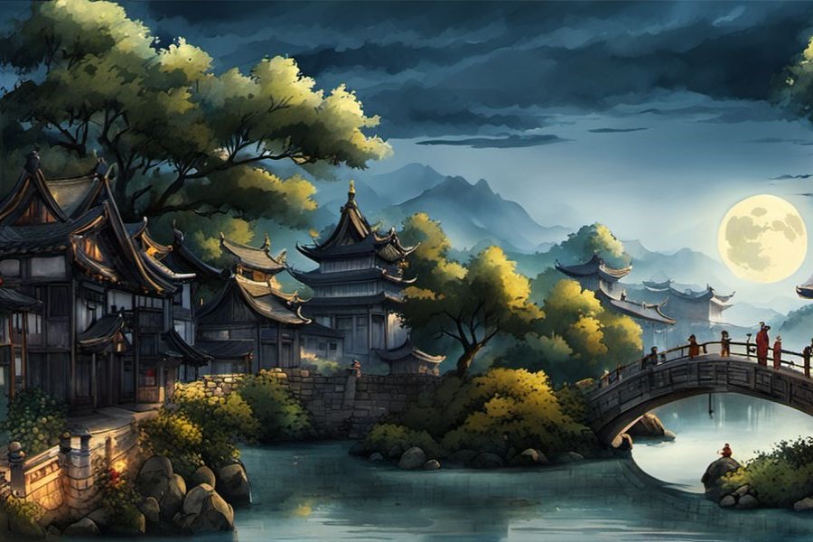 出殡的场面