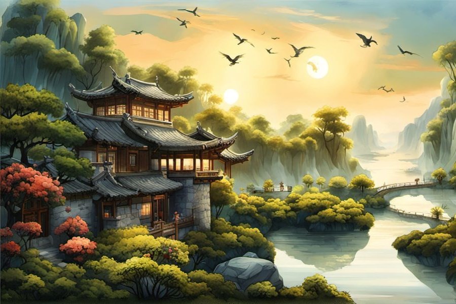 钓到两条鱼