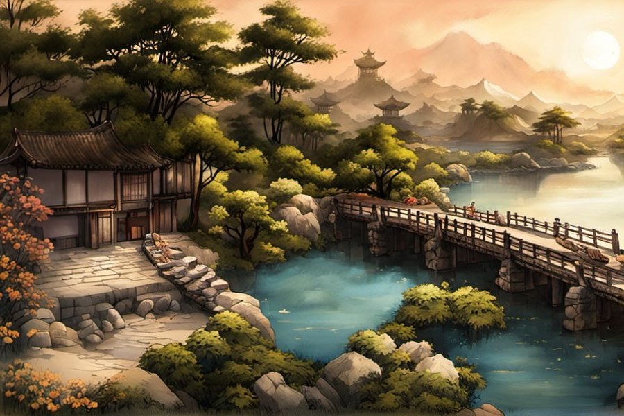 水从高处流下来