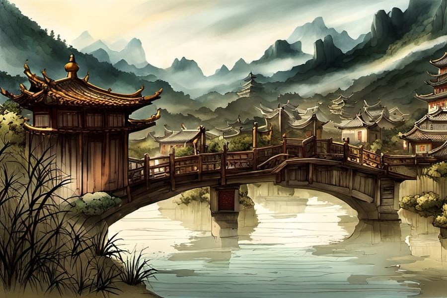 下大雨涨水