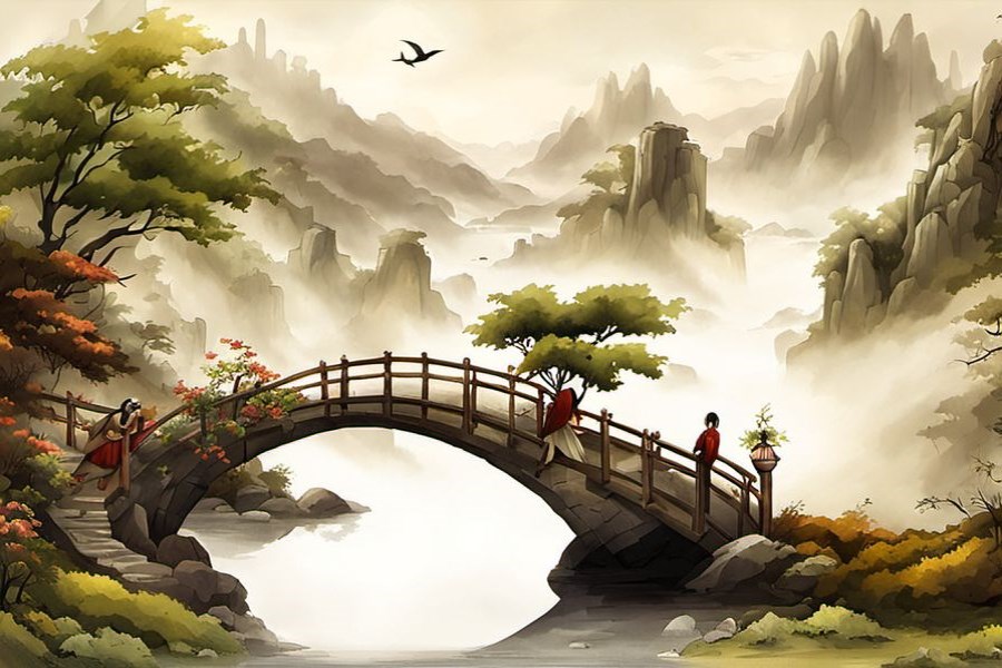 三黑牛上坡
