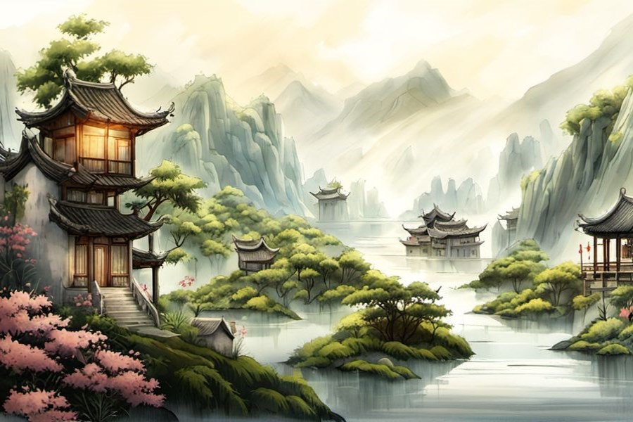 山洪暴发成功脱险