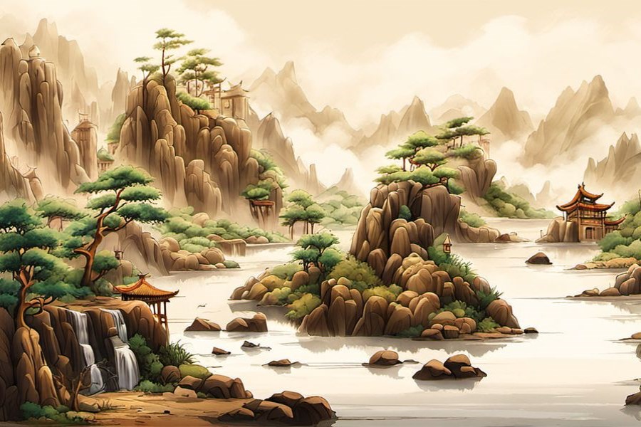 在路边坎杂草