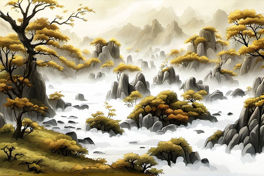 翠绿的玉竹子