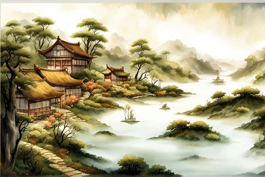 黄色的喇叭花