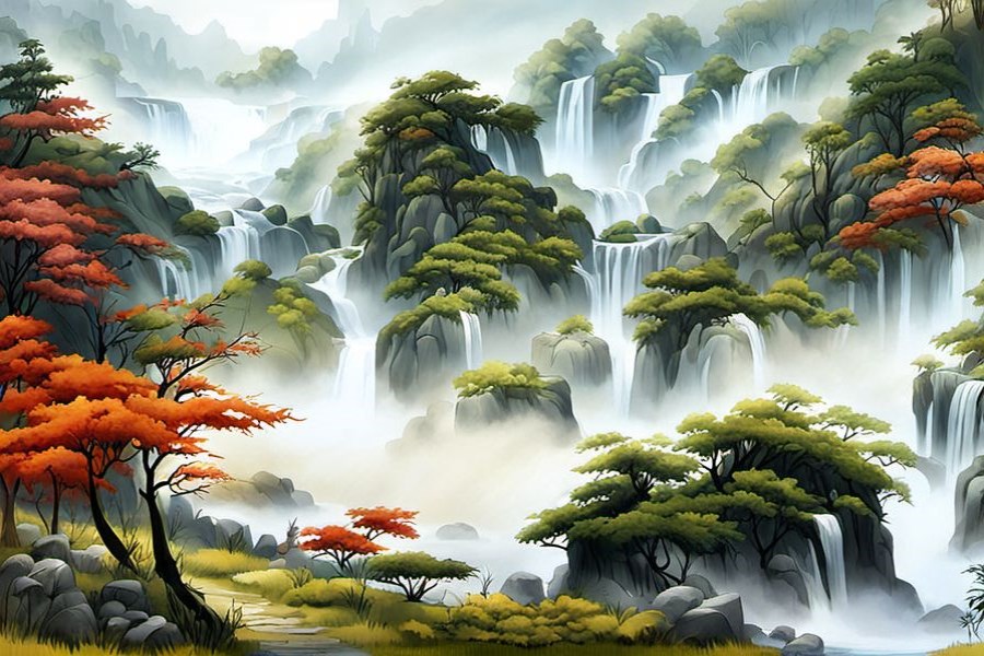 某人从水里逃生