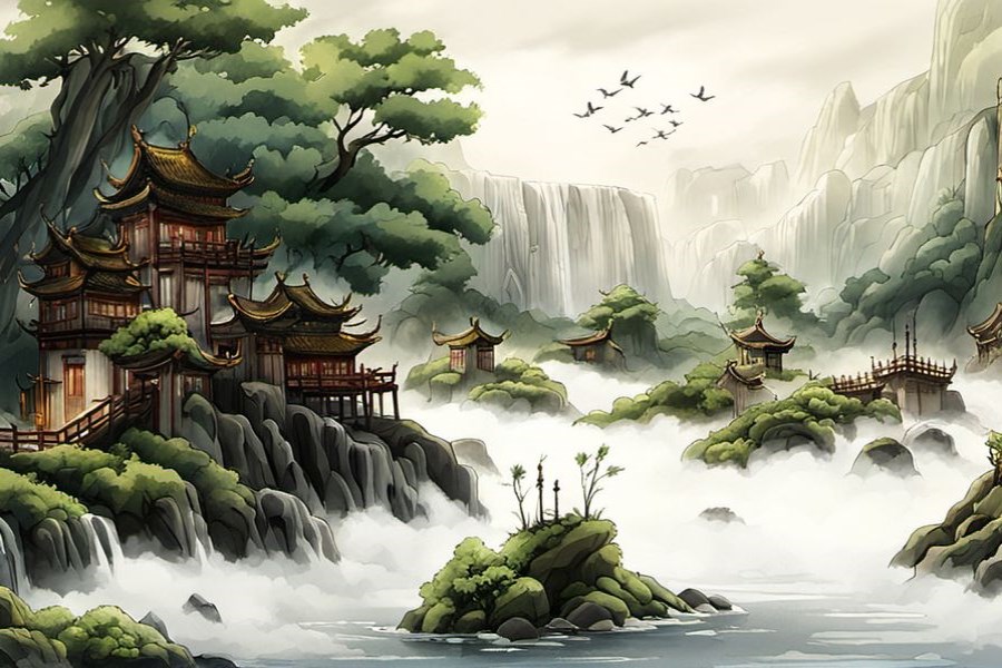 沙子堆成山