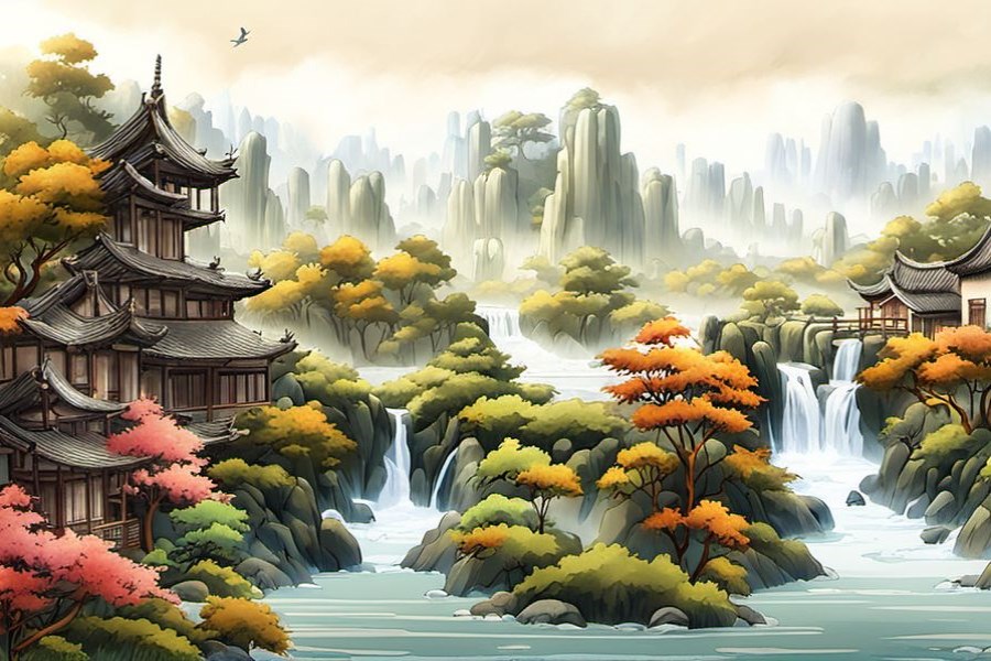 男的逮住一条大鱼