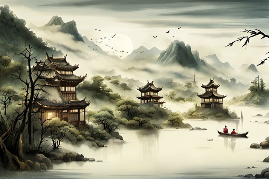 用吹风机吹头发