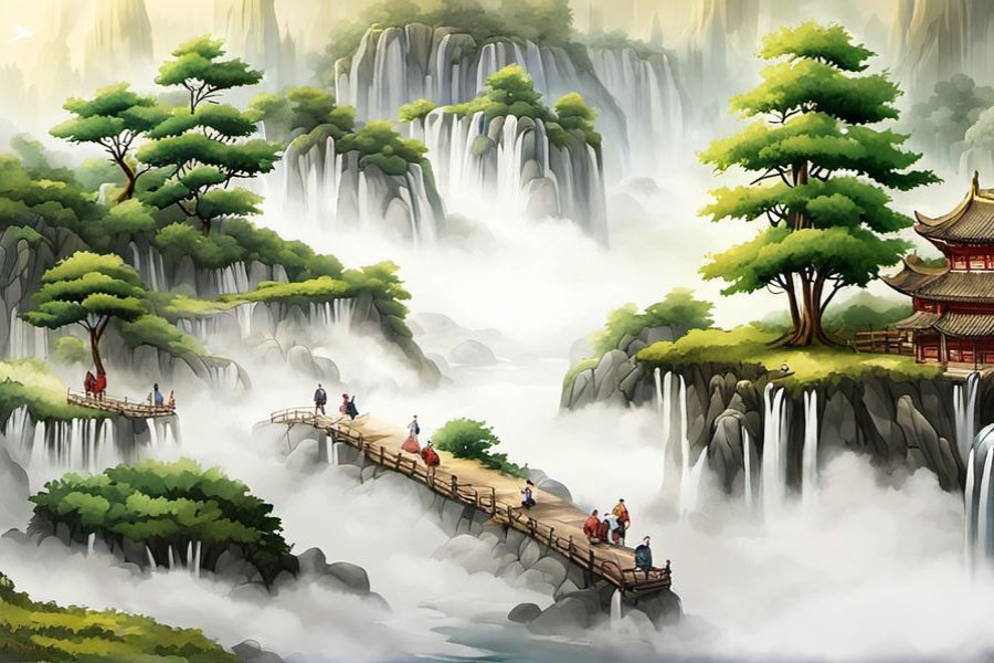 被白色液体喷射