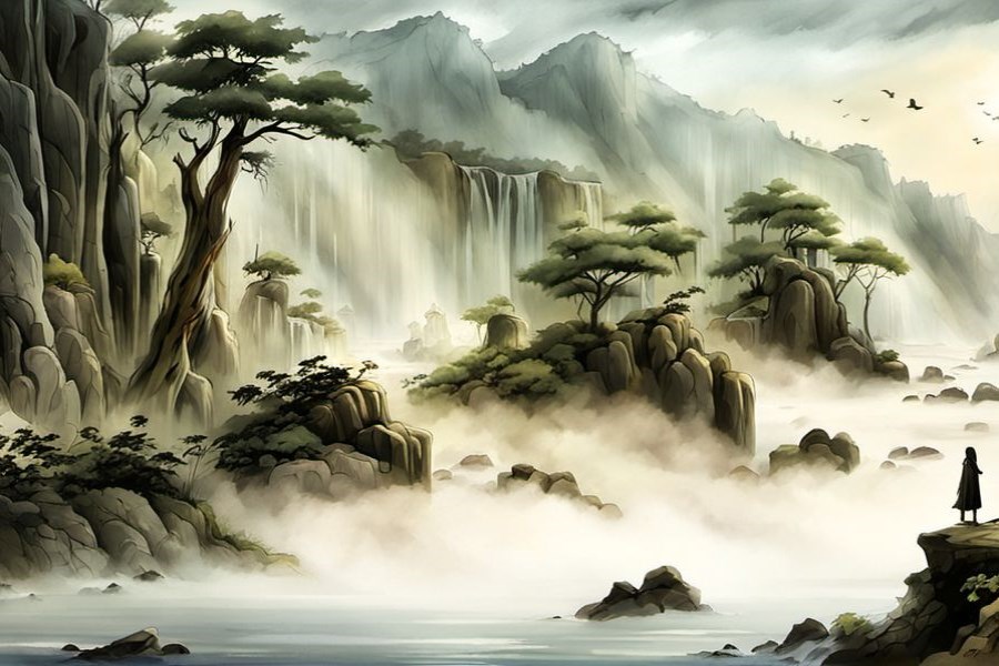 受到群狼的攻击