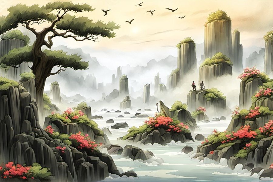 蹲在地上拉屎