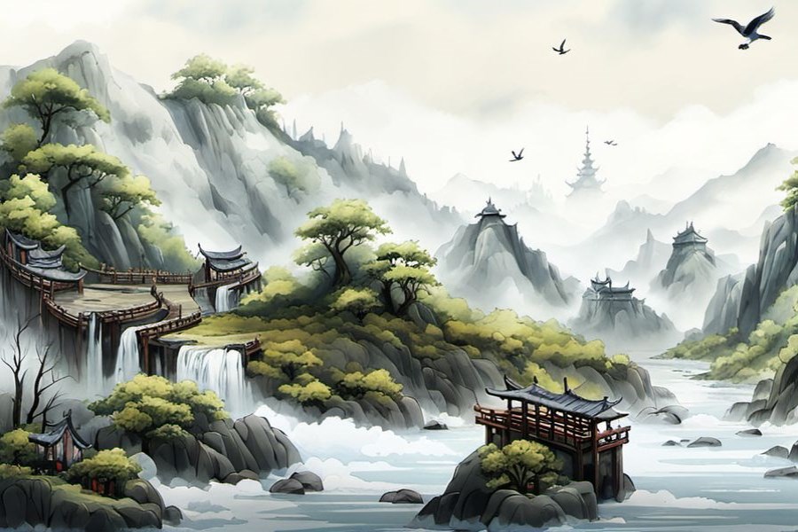 两狗在交配