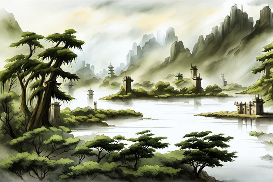 和同学坐船
