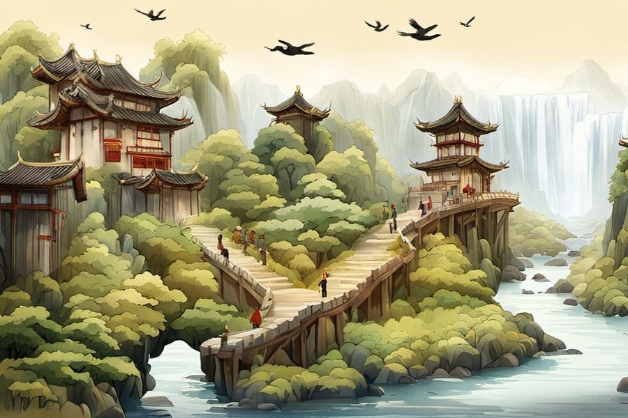 太阳光芒和明亮光线