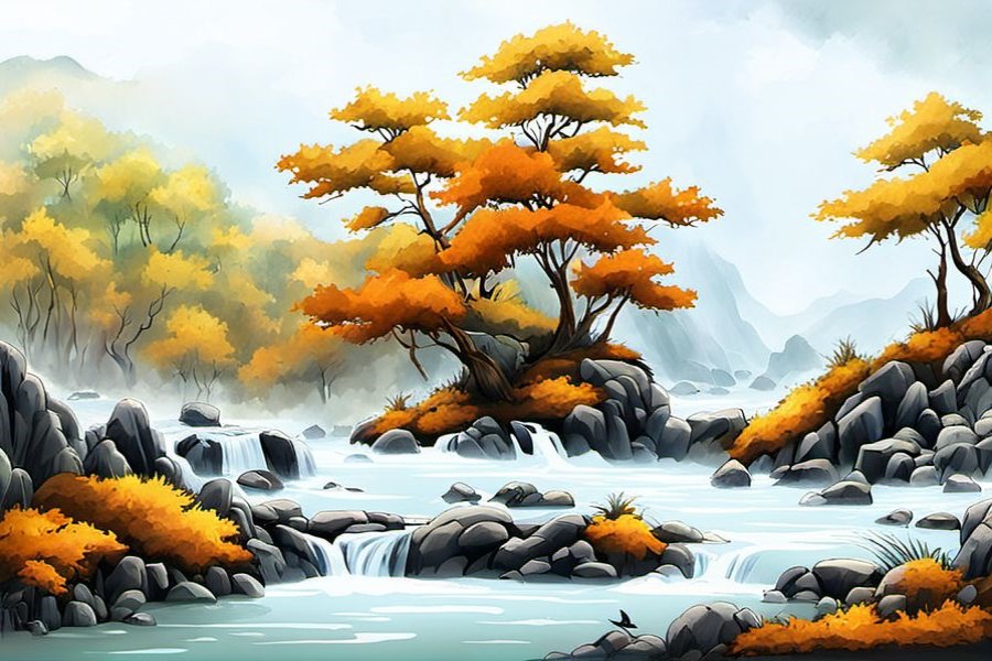 街上有人给死人打幡