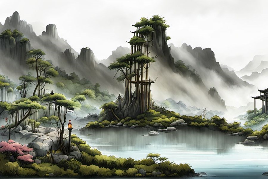 手握一把筷子