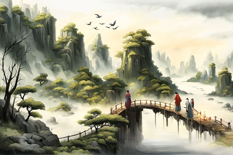 在老祖坟前烧纸