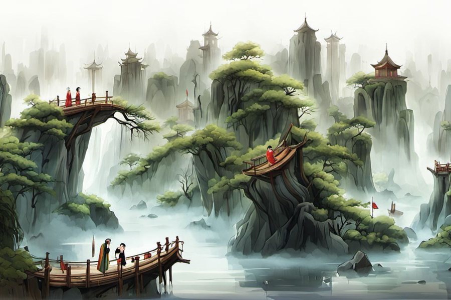 自家的房子建在水里