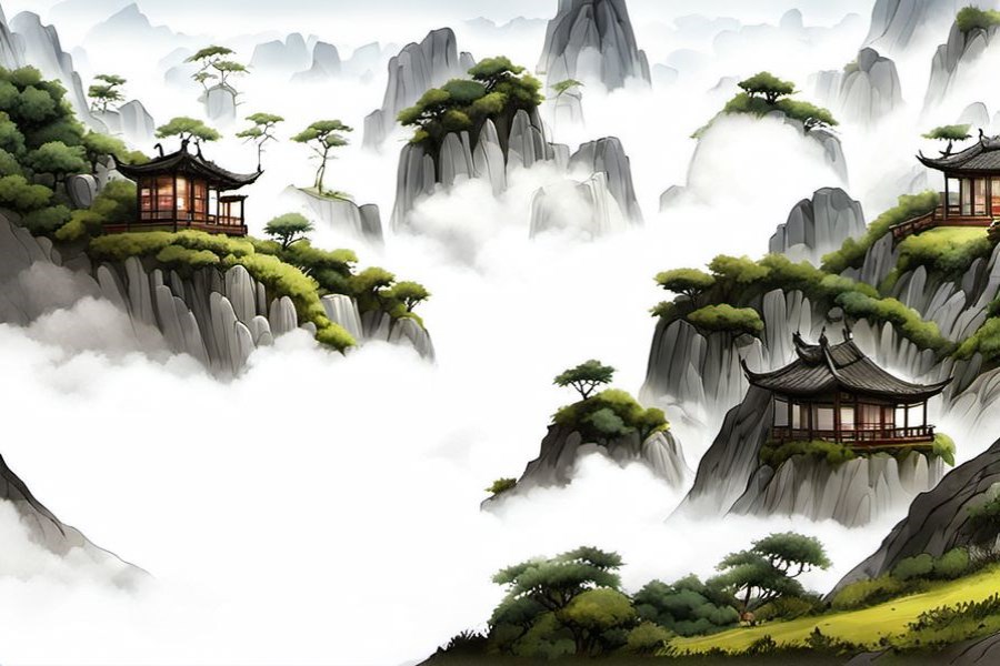 水管往池塘加水