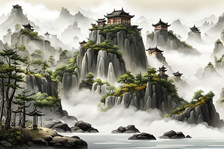 天上的云变成了龙