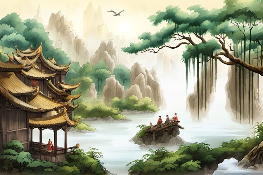 湖水里面很多虫