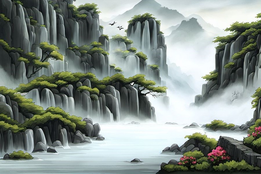 到别人家打水