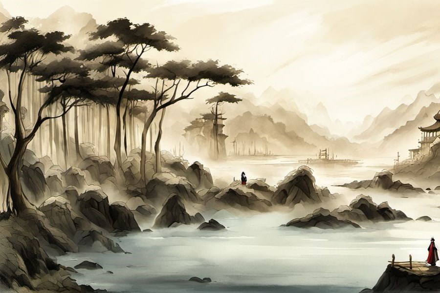 海浪涌向自己