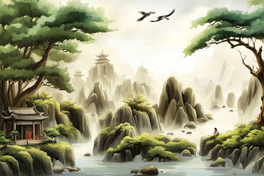 一片泥泞路