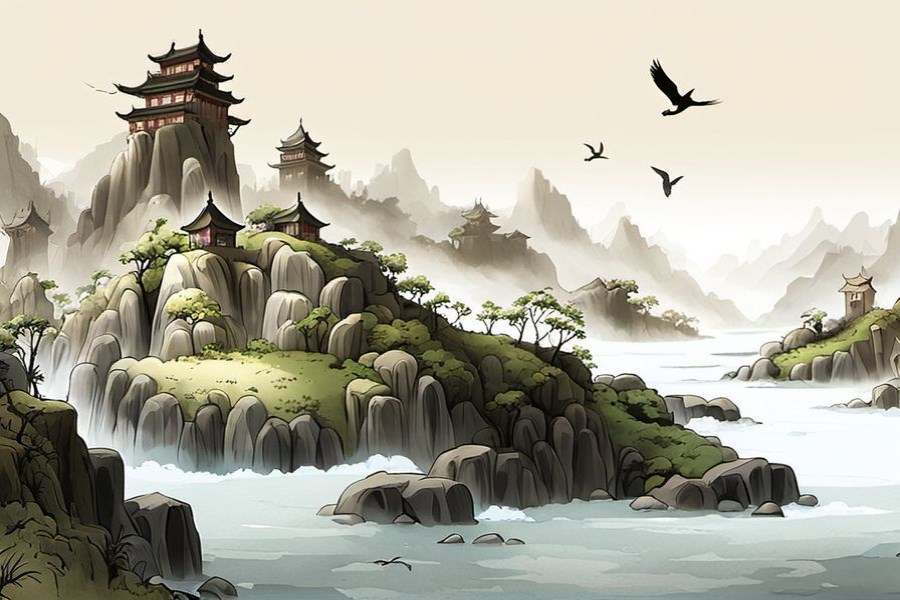 从楼上下来