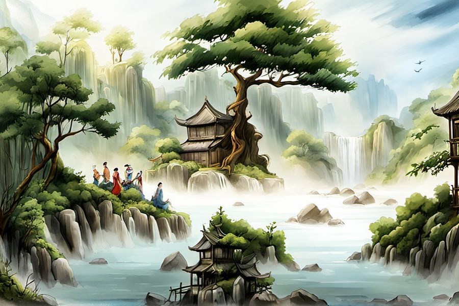 摘青苹果吃