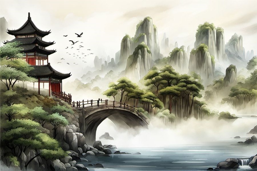 拖来一大卡车木材