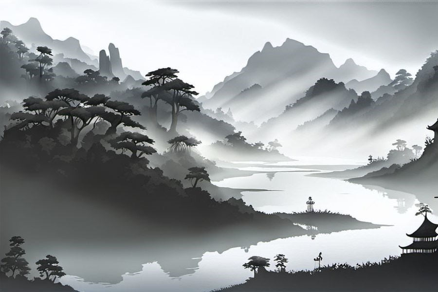 帆船还有灯