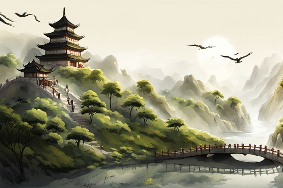 手里捧着小鸟