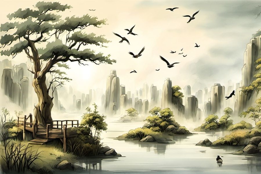 大水冲了房子