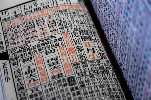 五行属性查询表