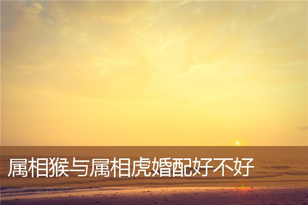  属相猴与属相虎婚配好不好《属相猴与属相虎婚配好不好呢》 生肖运势