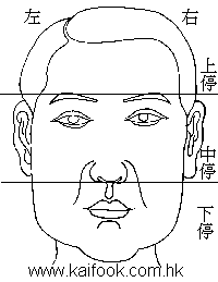 面相算命图解之面相之十二宮
