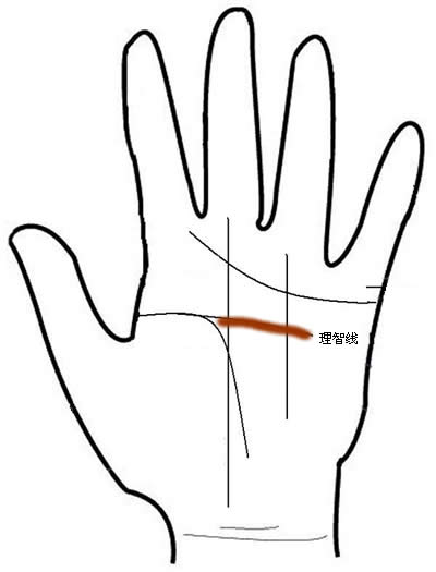 男人手相算命图解之理智线图解
