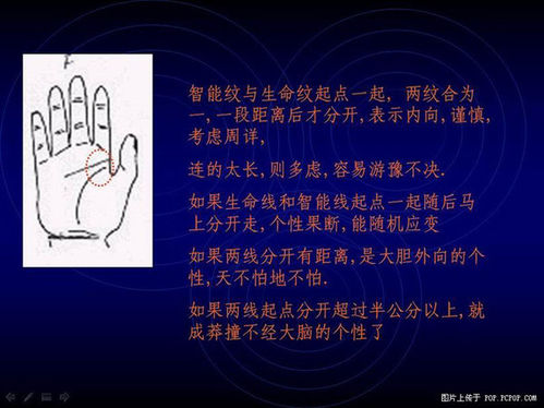 手相算命图解之智能线2