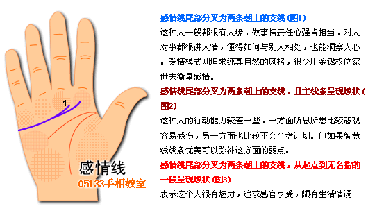 手相 感情线图解 手相图解感情线